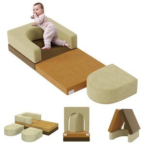 Conjunto de Sofás Suaves para Niños, Muebles Modulares de 8 Piezas, Equipo de Juego Educativo para Niños, Entrenamiento de Integración Sensorial - Product Image 3