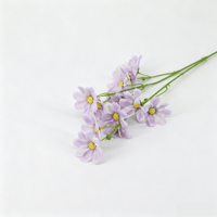 Vente en gros de cosmos à 12 têtes de 80 cm, fausse fleur de sange à longue tige pour arrangement de vase de mariage, décoration intérieure