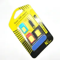 Adaptateur de carte SIM 5 en 1 adaptateurs Nano Micro SIM adaptateurs de carte SIM standard broche d'éjection pour tous les téléphones
