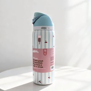 Vaso Deportivo Personalizado de Acero Inoxidable Color Rojo Vino, Aislado al Vacío de Doble Capa, con Asa, Gran Capacidad, para Uso en Exteriores - Product Image 5