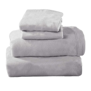 C413 Ensemble de draps en <span class=keywords><strong>polaire</strong></span> <span class=keywords><strong>polaire</strong></span> super douce extra douce et chaude Usine CE Durable Lisse Respirant Hiver Draps de lit en <span class=keywords><strong>polaire</strong></span> solide - Product Image 1