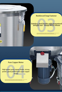 Công nghiệp tự động thép không gỉ PP bột màu Mixer hàng loạt hạt Máy xay sinh tố với giảm tốc Khô Trộn đúc lưu trữ - Product Image 6