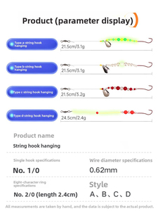 ชุดเบ็ดต<span class=keywords><strong>ก</strong></span>ปลาอัลฟ่า ซาบิ<span class=keywords><strong>ก</strong></span>ิ <span class=keywords><strong>พ</strong></span>ร้อมลูกปัดเรืองแสง ตะขอเหล็<span class=keywords><strong>ก</strong></span><span class=keywords><strong>ก</strong></span>ล้าคาร์บอนแบบสองง่าม สำหรับตกปลาท็อปมัท คัลเตอร์ - Product Image 6