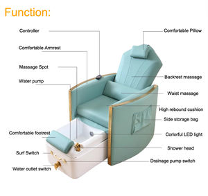 Fabrika sıcak satış çocuklar yatak taşınabilir güzellik salonu pembe pedikür masaj koltuğu ayak Spa - Product Image 2