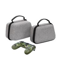 Étui de transport rigide portable gris en EVA pour manette de jeu, avec fermeture éclair, étanche et antichoc, pour Sony PS5 PS4 Microsoft