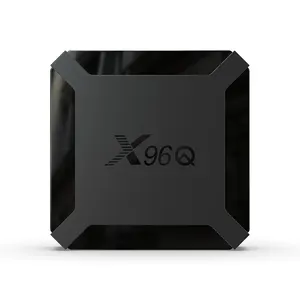 X96Q H313 Android 10 Quad Core sigal wifi set top box OTA support 100 LAN amusant pour regarder des films et partager de la musique