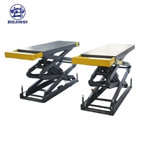 Plateforme élévatrice double ciseaux robuste 4000 kg à commande électrique et hydraulique, à plateforme extensible, pour véhicules, directement de l'usine