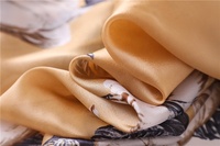 Foulard carré de luxe en Polyester, écharpe personnalisée de haute qualité, avec impression numérique