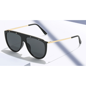 Sunway Eyewear Luxury Oversized Metal <b>Sunglasses</b> for Men with Gradient Lenses Big Frame Fashion Shades - Product Image 1