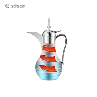 Théière arabe Cafetière Personnalisation basée sur la conception Thé de luxe Café Acier inoxydable Dallah Pot arabe