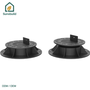 Sistema de Pedestales Ajustables para Terrazas de Plástico Moderno Sunsbuild para Proyectos de Pavimentación en Azoteas Exteriores (Uso en Hoteles) - Product Image 1