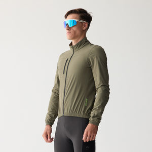 Veste de cyclisme légère pour homme imperméable compressible avec poches-Vêtements de cyclisme personnalisés coupe-vent de vélo de marque privée - Product Image 5