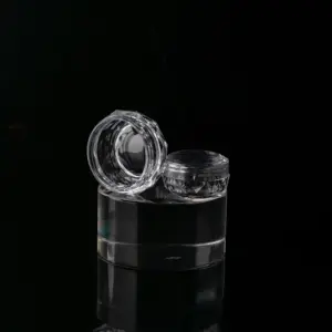 5g 10g luxo creme para o corpo jar cosméticos embalagem redonda frasco de plástico cor personalizada pigmento em pó frasco com tampa para o prego