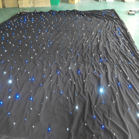 Telón de Fondo LED con Diseño de Cielo Estrellado para Escenarios, Cortinas Decorativas para Teatro, Bodas y Eventos