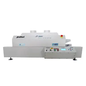 Puhui t960 reflow fırın smt reflow lehim 5 isıtma bölgeli kanal lehimleme makinesi