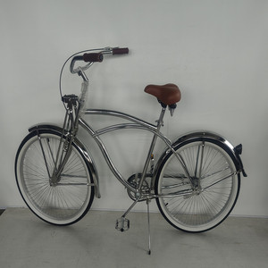 <span class=keywords><strong>Bicicleta</strong></span> Nueva Cromada de <span class=keywords><strong>26</strong></span> Pulgadas con Horquilla Springer, Una Velocidad, Clásica para Mujer, Estilo <span class=keywords><strong>Lowrider</strong></span>, Vintage, Cruiser de Playa - Product Image 5