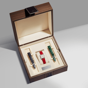 Automatic Mechanical <b>Watch</b> Women <b>Rectangular</b> Dial Roman Numerals Small Seconds Leather Strap Elegant Wristwatch - Product Image 2