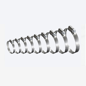 Mỹ loại thép có thể điều chỉnh kẽm mạ Worm Gear Hose kẹp inch & Metric Hệ thống đo lường cho ban nhạc nước & ống - Product Image 4