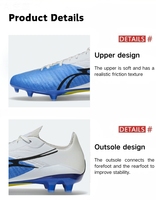 Crampons de football chinois professionnels bon marché en cuir PU pour hommes, chaussures de futsal et clous