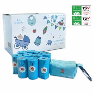 Sacs de recharge en gros pour couches bébé, sacs de remplacement pour poubelles, recharges Angelcare, sacs plats en plastique pour nourrissons, durables, ISO9001 - Product Image 2