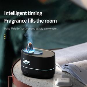 350ml Portable Rocket Shaped 7 Colors Led Flame Aromatherapy Home Cool Mist Humidifier <b>Diffuser</b> Essential Oil Aroma <b>Diffuser</b> - Product Image 4