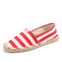 Espadrilles Homme Femme Style Espagnol à Rayures, Semelle Personnalisée, Prix de Gros Abordable