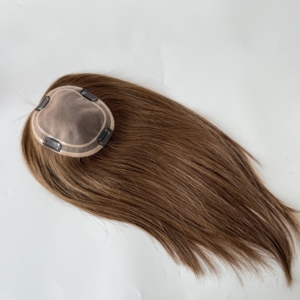 Pelucas de Cabello Natural para Mujer, Mono 5.5*6.5, para Cabello Fino, Color Natural, 130% de Densidad # 4 - Product Image 4