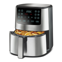 Aifa acier inoxydable airfryers Huile Friteuse Air Airfly 5 litres 5l Porte française Friteuses électriques numériques Fours 5L 7L 8L 9L