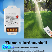 Interruptor Inalámbrico Universal RF 433Mhz 110V 220v 30A con Alcance de 5000M, Control Remoto para Puerta Eléctrica, Luz, Bomba de Agua G804
