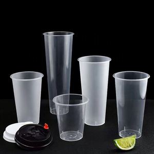 Vasos Desechables Transparentes y Duraderos de Plástico PP con Logotipo Personalizado Cundao, 500ml/700ml, Tapas Seguras para Café, Leche, Té Boba - Product Image 3
