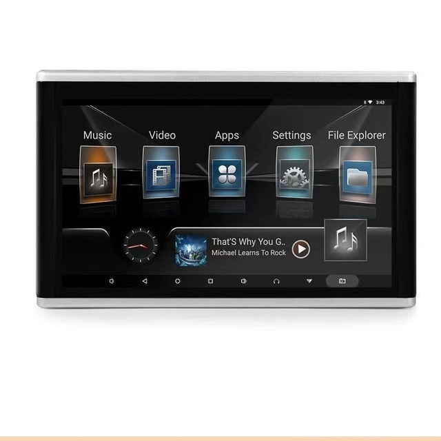 Universal 10.1-inch Rear-Seat Android Entertainment System with Headrest Display and TV Screen Mirroring for Vehicles