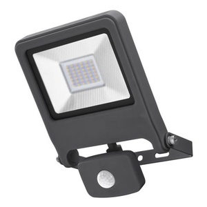 Proyector LED de 50W 3000K IP44 con sensor, ideal para iluminación exterior y seguridad en entornos residenciales o comerciales. - Product Image 1