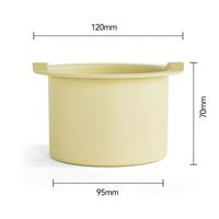 Meilleure vente 450ml Mini pot de cire en silicone de remplacement portable en gros Pas cher Facile à nettoyer Bol de cire en silicone