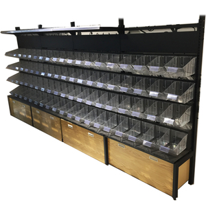 Scaffali di esposizione rotondi scaffale del supermercato dell'esposizione dello scaffale di legno d'acciaio del supermercato della capriata da vendere <span class=keywords><strong>rak</strong></span> - Product Image 3