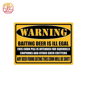 علامة تحذير 18x12 بوصة للتنبيه بوجود الكلاب. ملصق مثبت على الحائط للمنزل والمقهى والنادي. - Product Image 5