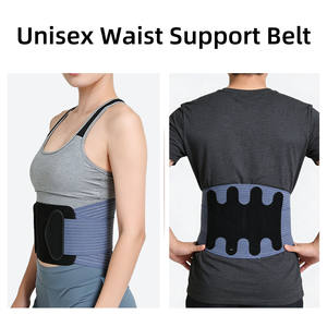 Soporte <span class=keywords><strong>Lumbar</strong></span> Ajustable de Nailon Transpirable 2026, Protector de Cintura <span class=keywords><strong>con</strong></span> Correas Cómodas - Product Image 5