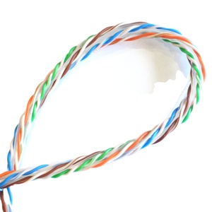 Câble réseau semi-fini 2 paires/paire UTP/FTP/SFTP CCA/<span class=keywords><strong>CCGA</strong></span>/HCCA Twisit Pair Cat5e Cat6 Câble sans gaine en PVC - Product Image 1
