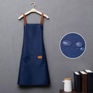 Delantales Ajustables de Alta Calidad para Adultos, para Barbería, Panadería, Cafetería, Trabajo, con Logotipo Personalizado, para Cocina, Limpieza, con Bolsillo - Product Image 4