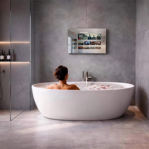 MIRROH.AI OEM/ODM Espejo Inteligente Android de Lujo a Prueba de Agua, Compatible con Transmisión de YouTube, Spotify, <span class=keywords><strong>Netflix</strong></span> para Hostelería - Product Image 1