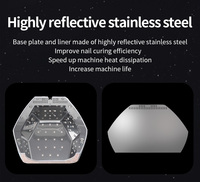 Diamants de luxe sèche-ongles manucure professionnelle Gel vernis lumière de polymérisation 180W UV LED lampe à ongles avec capteur automatique pour Salon