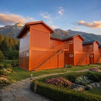 Maison préfabriquée en conteneur à emballage plat avec un design moderne et une garantie d'un an pour les camps miniers et les bureaux