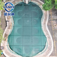 Couverture de sécurité solide en matériau PP conforme à la norme de sécurité ASTM Landy, résistante aux UV, anti-poussière, pour piscines enterrées
