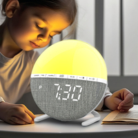 Réveil de sommeil multifonction pour enfants Choix du son Réveil de lever du soleil Réveil de sommeil coloré