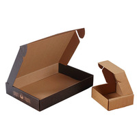 Boîtes d'expédition cadeaux en papier d'emballage en carton coloré écologique avec logo personnalisé boîte postale pour courrier