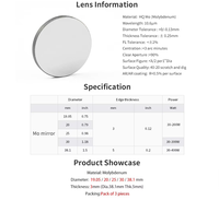 Miroir réfléchissant laser CO2 Yongli 100W Dia20mm, lentille optique pour machine de découpe et de gravure laser, accessoires de remplacement