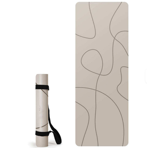 कस्टम लोगो पर्यावरण के अनुकूल 4 मिमी मोटी गैर-पर्ची योग चटाई यात्रा-अनुकूल purvel के साथ प्राकृतिक रबर उच्च गुणवत्ता वाले अद्वितीय डिजाइन के साथ - Product Image 5