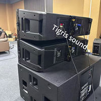 Sistema de Sonido Profesional HDL 50A 4K, Altavoz de Línea Activa de 3 Vías con Doble Woofer de 12 Pulgadas, para DJ, Uso en Exteriores