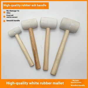 Marteau en caoutchouc souple blanc manche en <span class=keywords><strong>bois</strong></span> sans trace écologique carrelage <span class=keywords><strong>de</strong></span> sol frapper décoration outil <span class=keywords><strong>de</strong></span> réparation <span class=keywords><strong>de</strong></span> Joint en <span class=keywords><strong>bois</strong></span> - Product Image 3