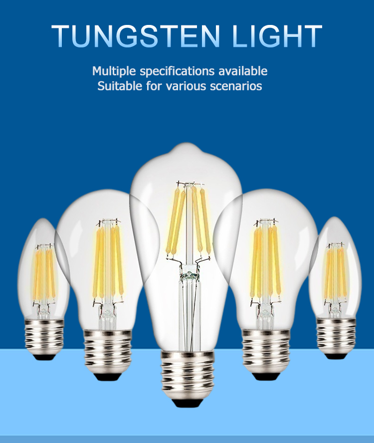 2w 4w 6w 8w 10w 12w G95 Vintage Edison Light Bulb E27 E26 Filament