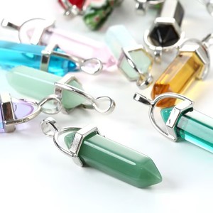 Collier <span class=keywords><strong>pendentif</strong></span> en <span class=keywords><strong>pierre</strong></span> <span class=keywords><strong>semi</strong></span>-<span class=keywords><strong>précieuse</strong></span> naturelle en vrac, quartz rose, cristal de guérison, point hexagonal - Product Image 6